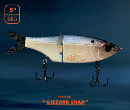 5" NIMBULL GLIDE 125: GIZZARD SHAD