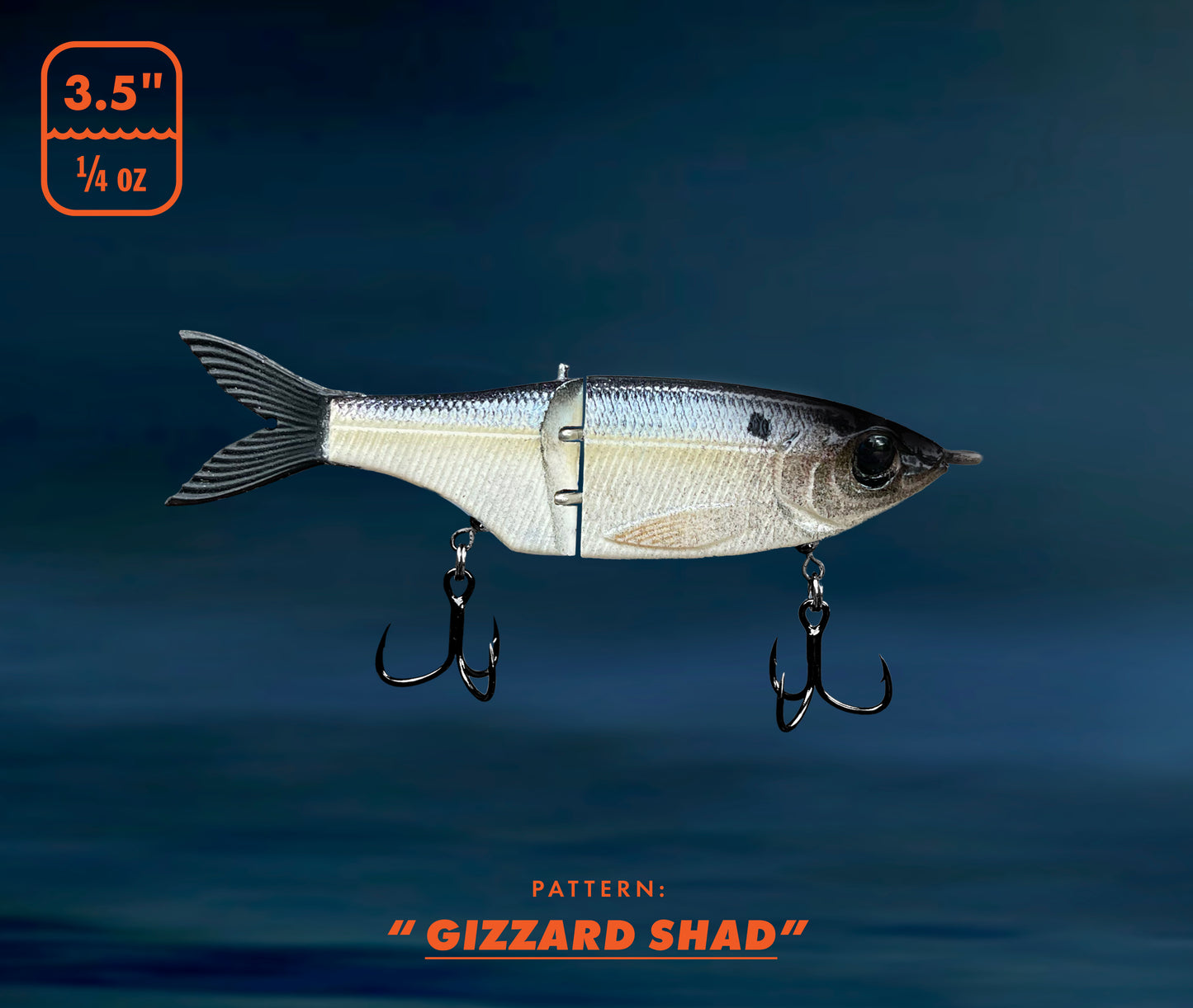 3.5" Nimbull BFS Glide: GIZZARD SHAD
